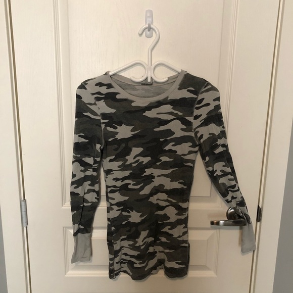 Bobi Camo Print Waffle Shirt ๐ - Picture 2 of 5